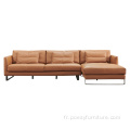 Mobilier moderne Restaurant salon Sofa en cuir